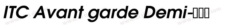 ITC Avant garde Demi字体转换
